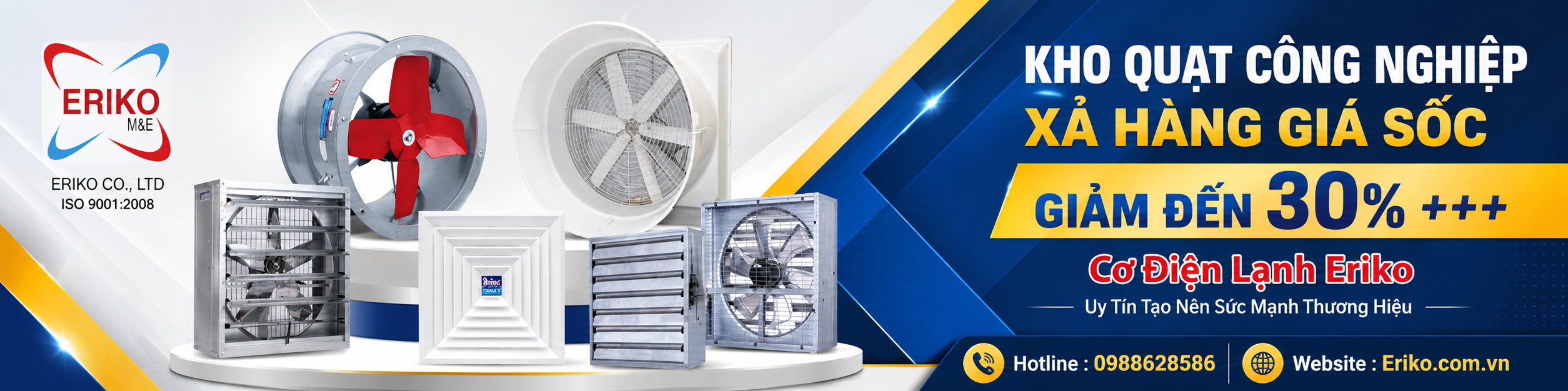 Sale 30% Quạt Thông gió Công Nghiệp